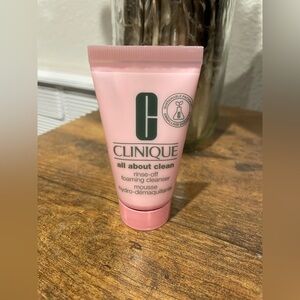 Clinique Cream-mousse foam cleanser gently and effectively rinses away makeup